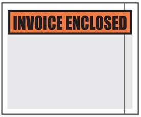 Printed Packing List Pouches 4.5" x 5.5"