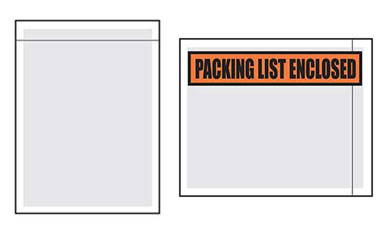 Packing List Envelopes